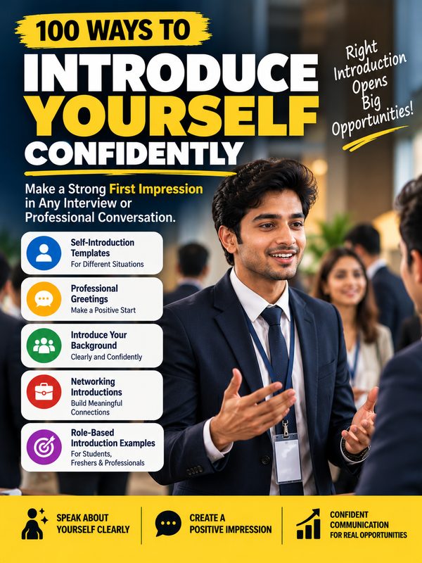 100 Ways to Introduce Yourself Confidently